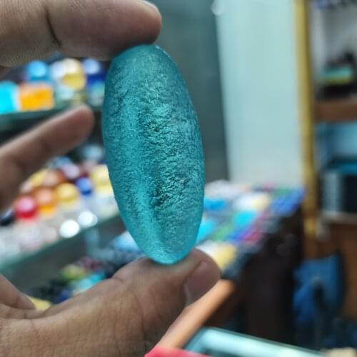 Natural Russian blue Meteorite GEM MOLDAVITE Glass Czech fall rough aerolite crystal Energy stone 1pcs