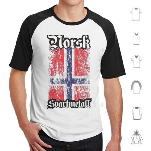 Norwegian Black Metal-Norsk Svartmetal T Shirt 6xl Cotton Cool Tee Black Metal Trve True Metal Norwegian Norway 90s 1990 90