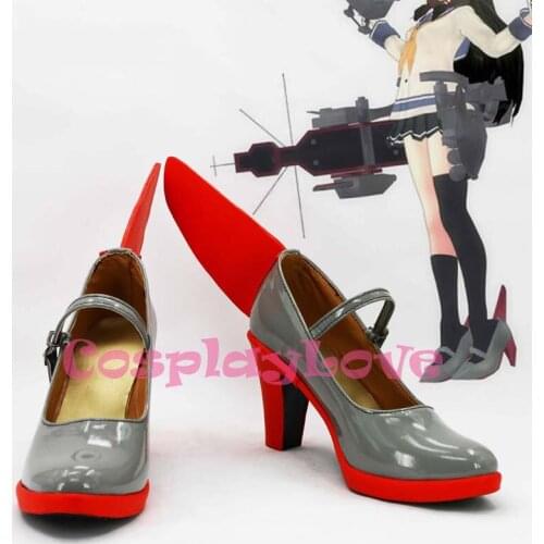 Newest Custom Made Anime Kantai Collection Japanese Destroyer Isokaze Cosplay Shoes Long Boots For Halloween Christmas Festival