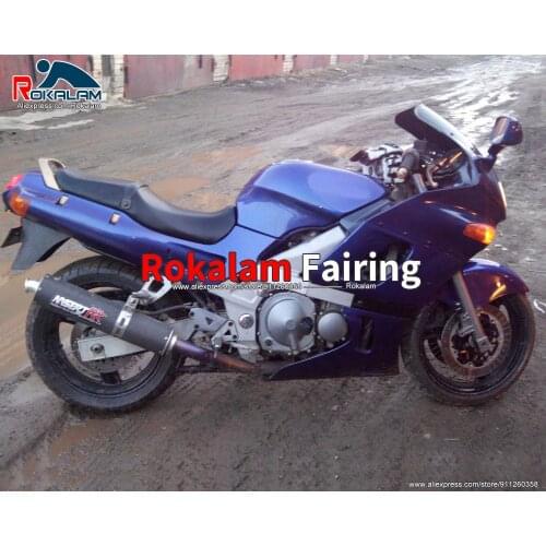 Motorbike Bodywork For Kawasaki ZZR400 Ninja 1993 2003 ZZR 400 93 03 Dark Blue ABS Motorcycle Fairing (Injection Molding)
