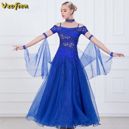 Ballroom Dancing Clothes Competition Dance Dress Female Modern Waltz Foxtrot Competition Dresses Rumba Dance Costumes Ball Gown