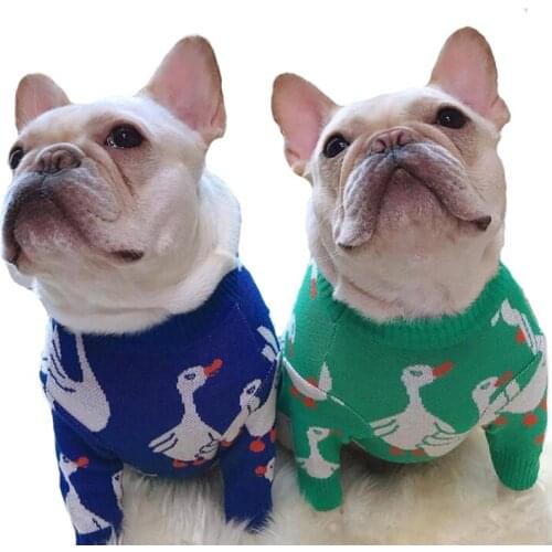 Dog Clothes Bulldog Soft Pets Dogs Clothing for Small Medium Dog Chihuahua Warm Puppy Pet Clothes Ropa Perro Fat Dog Sweater Pug