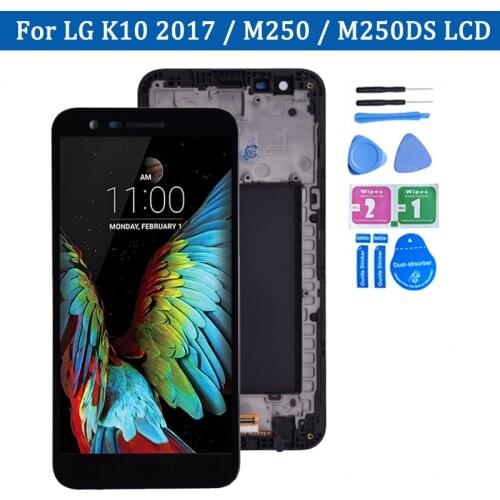 5.3 inch Original 1280x720 Display LG K10 2017 LCD with Touch Screen Digitizer K10 2017 Display M250 M250N M250E M250DS