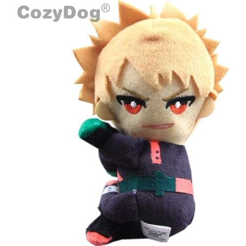 14cm Anime Academia Izuku Midoriya Plush Keychain Pendant Izuku Midoriya Plush Toys Doll Peluche Women Kids Birthday Gift