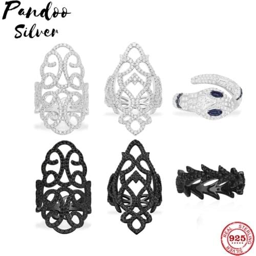 S925 Sterling Silver Jewelry 1:1 Copy, Snake Ring Couple Rings For Women Men Ring Luxury Bague Femme Gift Cocktail Party Jewelry