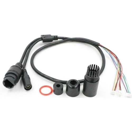 CCTV POE IP Network Camera PCB Module Video Power Cable, 65cm Long, RJ45 Female Connectors with Terminlas,waterproof Cable