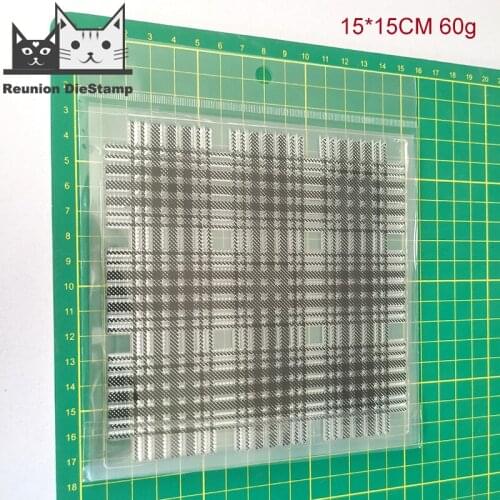 Reunion Tattered Net COZY PLAID CLEAR STAMPS DIY Scrapbooking Card Album Paper Craft Rubber Transparent Silicon Clear Stamp