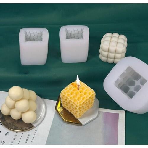 Magic Cube Shaped Candle Mold DIY Scented Candles Handmade Tool Wax Candle Making Mould Practical Soap Made Decoration Molds