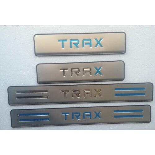 High quality For Chevrolet TRAX 2012 2013 2014 2015 2016-2018 stainless steel Car door cover outside door sill plate Car styling