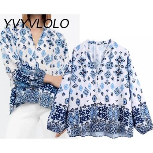 YVYVLOLO Long Blouses