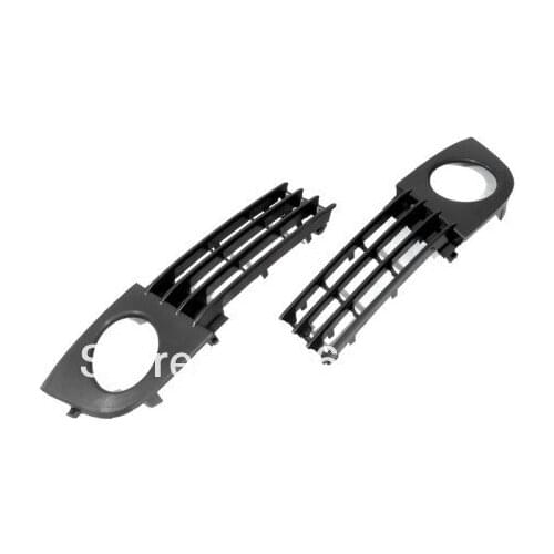 Replacement Front Lower Side Cooling Air Grille with Fog Light Cutout For Audi A6 C5 (30v)
