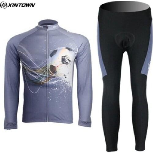 XINTOWN Winter Cycling Jersey Clothing Fleece woollen Men Bicycle Clothing Long Sleeve Warm Ropa ciclismo Riding Bike Jersey