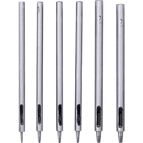 0.5-2.5mm Belt Punching Leather Hole Punch Hollow Drilling Tools Carbon Steel Leather Punching Tool 0.5mm -4mm