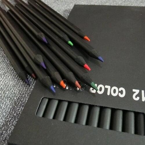 12 Pcs/set 12 Different Colours Colored Pencils School Packaging Color Pencil for Secret Garden Total
