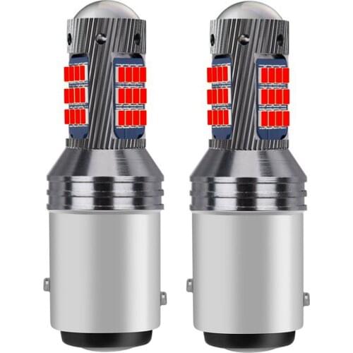 2PCS New 1157 P21/5W BAY15D Super Bright LED Car Tail Brake Bulbs Turn Signals Auto Rear Fog Lamps Daytime Running Light