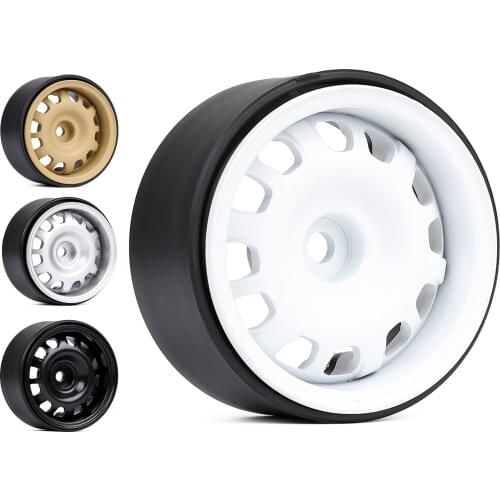 4PCS Metal&Nylon 1.9" Beadlock Wheel Rim Hub for 1:10 RC Crawler Car Axial SCX10 90046 Traxxas TRX-4 RedCat Gen8