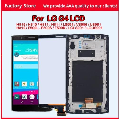 5.5" Original For LG G4 H815 H810 LCD Display Screen With Frame Digitizer Assembly For LG G4 LCD Screen H818 Dual SIM Version