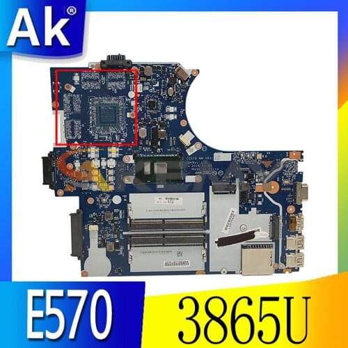 Akemy EC570 NM-A831 Suitable For Lenovo ThinkPad E570 E570C Laptop Motherboard P / N 01LW067 CPU 3865U DDR4 100% Test
