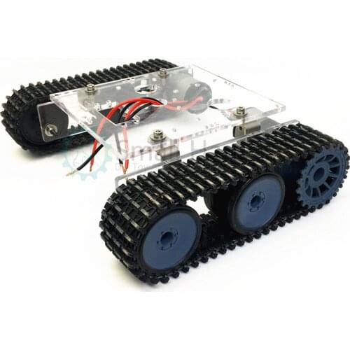 Acrylic tank robot chassis DC9-12V tracked vehicle DIY arduino kit