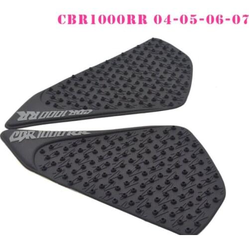 For HONDA CBR1000RR CBR 1000RR 2004-2007 05 06 Motorcycle Accessories Tank Traction Side Pad Gas Fuel Knee Grip Decal Black