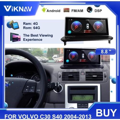 Android Car Radio For VOLVO C30 S40 2004-2013 Player GPS Navigation DSP Car Auto Stereo Video HD Multimedia carplay
