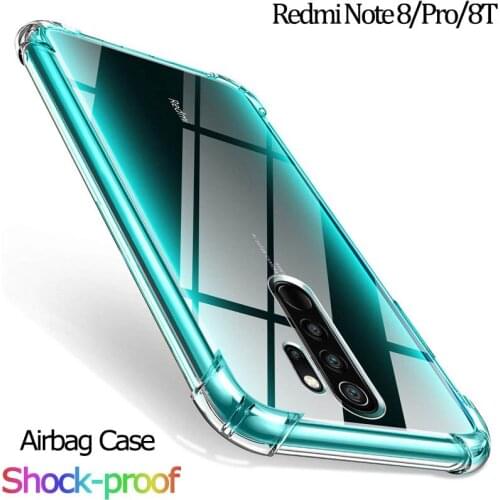 Transparent Soft Phone Back Cover,,capa,Case for Redmi Note 8T Xiaomi Note 8 Pro Note8 8Pro 8 T for Xiomi Xaomi Airbag Case