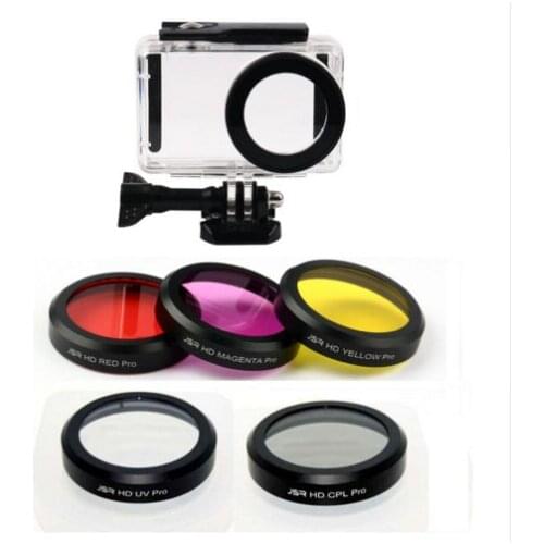 CPL/UV/Red/Yellow/Magenta filter For Xiaomi Mijia 4K Mini Action Camera Case Protective Housing