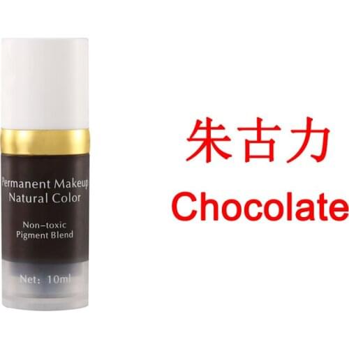 Chocolate imported vacuum sterile manual eyebrow tattoo ink permanent makeup pigmen paint 10ml