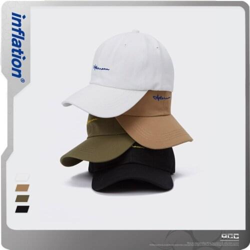 INFLATION 100% Cotton Pure Color Mens Baseball Cap Summer Outdoor Couple Baseball Cap For Boy Canvas бейсболка 249CI2020