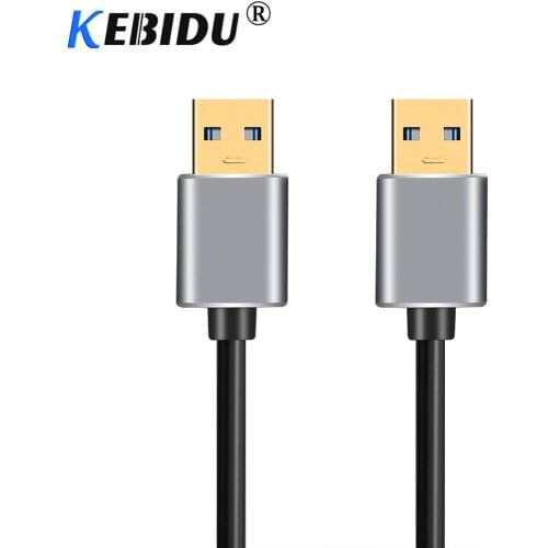 Kebidu USB Male to Male Cable USB to USB Cable Type A USB 3.0 Extension Cable Super Speed HDD for Radiator Hard Disk Webcom PC
