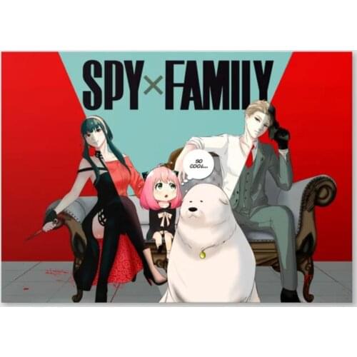 Canvas Wall Art Printed Pictures Spy X Family Posters Paintings Home Decoration Modular Anime Japan Cool Living Room No Frame