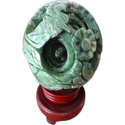 Chinas natural jade fengshui ball road runs through feng shui decoration lucky town house