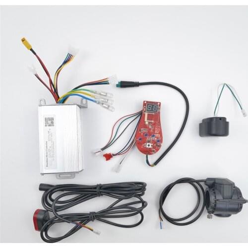 Brushless Motor Controller Assembly Module Accelerator Front Lamp Tail Light Kit for 8.5'' Electric Scooter Repair Parts