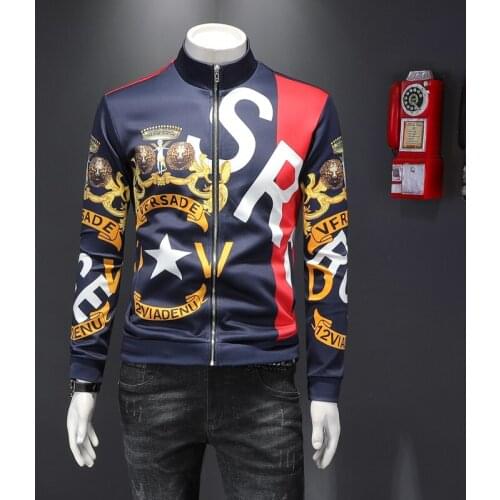 Jacket Casual Printing Coat Overcoat For Male Clothing Chaqueta Hombre Fashion Brand Mens Bomber Jacket Men Baseball Jackets