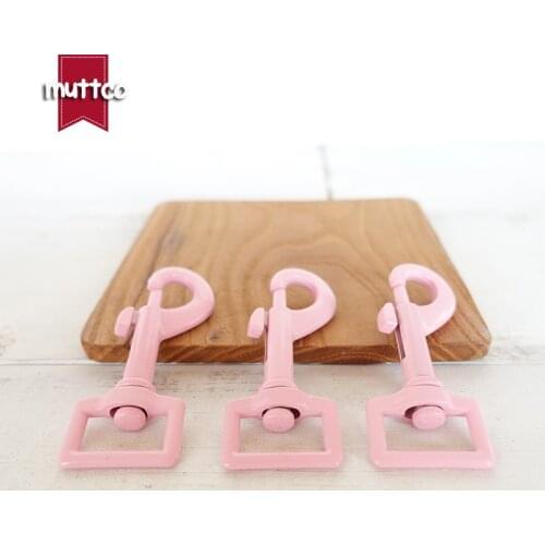 Metal pink dog Clasp Kirsite hook buckle hardware for 20mm webbing DIY Dog Leash parts top quality CPK-20P
