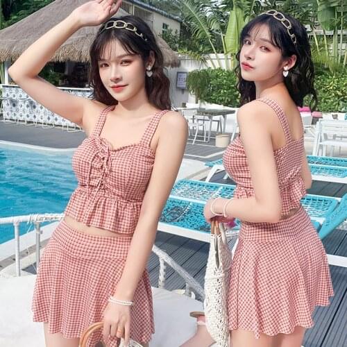 2021 New High Waist Bikinis Sexy Lattice Swimsuit Female Fluorescent Bikini Set Purple Swimwear Women Monokini Swimskirt