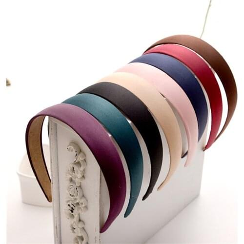 New Korean Simple Style 5 Color Wide Plastic Headband Solid Hair Band Hair Hoop Fashion Hair Accessories for Women Wholesale