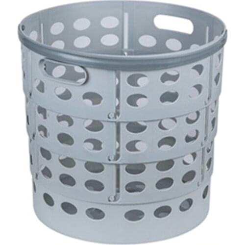 Plastic Laundry Basket, Large Bathroom Clothes and Toy Storage Basket,Folding Laundry Hamper, Household Laundry Hamper