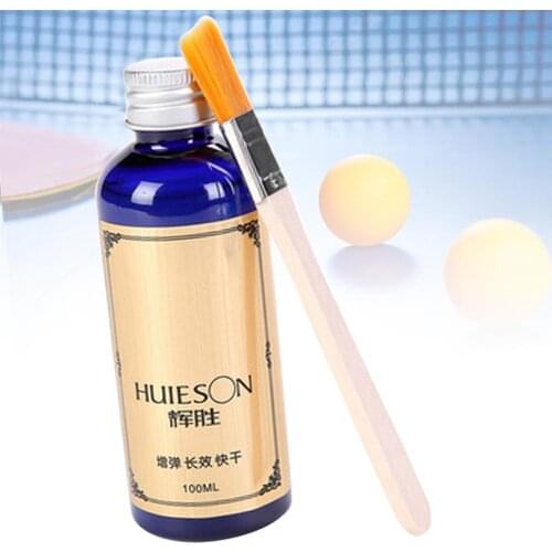 Professional Ping Pong Racket Rubbers 100ml Liquid Speed With Special Brush Table Tennis Glue Sports Physical Education Supplies