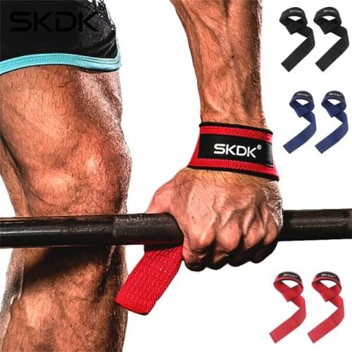 Adjustable Non-Slip Fitness Weight Lifting Hand Grips Bands Weightlifting Wrist Straps Dumbbell Training Wrist Support Ribbon