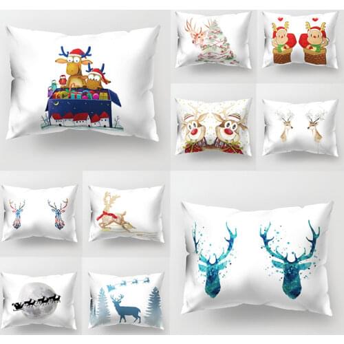 Christmas Cushion Cover Decorative Sofa Pillow Cover Case Seat Car Home Decor Throw Pillowcase Christmas Decoration For Home