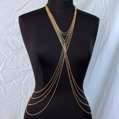 Belt Sexy body chain women trendy waist Belly four tassels body jewelry vintage Beach boho bijoux femme jewelry