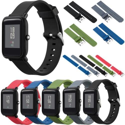 Sports Silicone Watch Band Wrist Strap for Xiaomi Huami Amazfit Bip BIT PACE Lite Youth Smart Watch