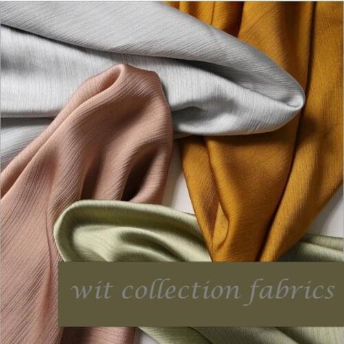 ST002 3Meters Two-sides Stripe Solid Color Womens Summer Fahion Crepe Chiffon Good Glossiness Drape Dress Fabrics Curtain Cloth