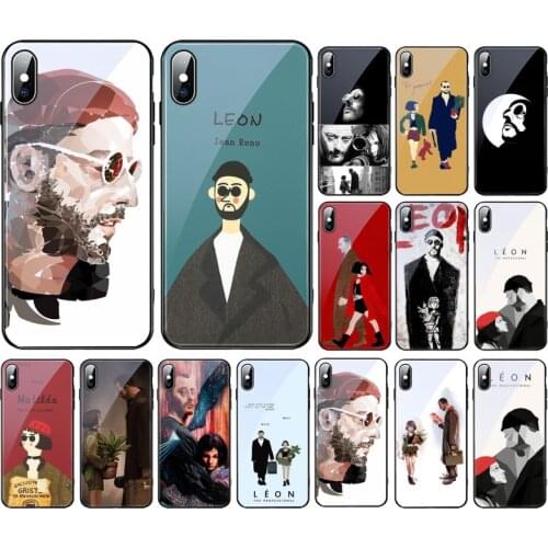 Leon Matilda Natalie Portman Tempered Glass phone case For iphone 11 Pro Max For iphone 12 11 Pro Max XS XR X 8 7 Plus SE2 Case