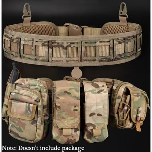 Tactical Waist Belt Water Resistant Adjustable Training Waistband Support For Molle System