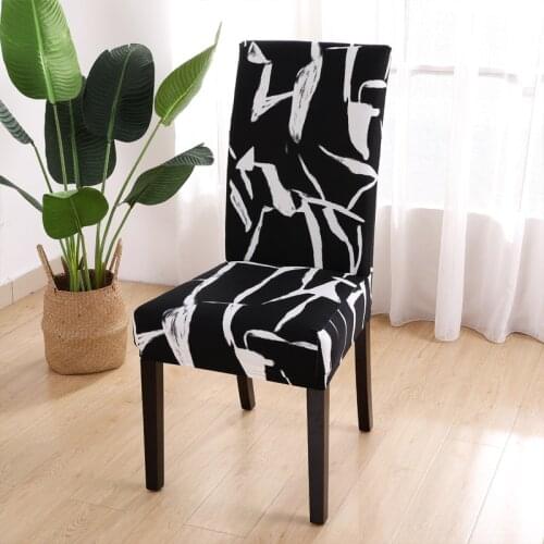 Universal Home Chair Cover Dining Room European Fabric Siamese Elastic Stool Cover Chair Slipcover Hotel Banquet