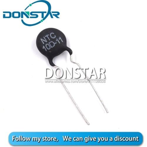 10PCS NTC 10D-11 10D11 NTC10D-11 DIP-2 Thermal Resistor New