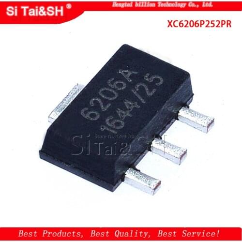 10pcs XC6206P252PR 2. 6206A SOT89 integrated circuit