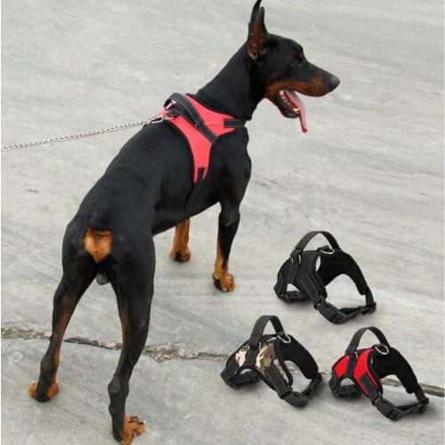 100PCS Dog Soft Adjustable Harness Vest Dog Chest Strap Walk Out Hand Strap Dog Collar